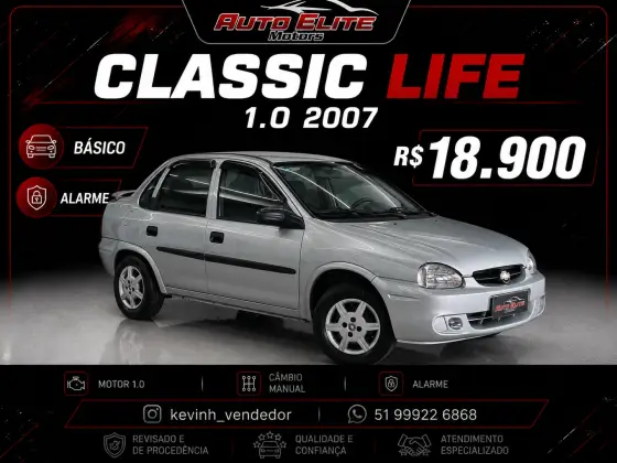 CHEVROLET CLASSIC 1.0 MPFI LIFE 8V FLEX 4P MANUAL CHEVROLET CLASSIC 1.0 MPFI LIFE 8V FLEX 4P MANUAL
