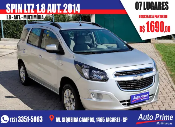 CHEVROLET SPIN 1.8 LTZ 8V FLEX 4P AUTOMÁTICO CHEVROLET SPIN 1.8 LTZ 8V FLEX 4P AUTOMÁTICO