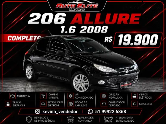 PEUGEOT 206 1.6 ALLURE 16V FLEX 4P MANUAL