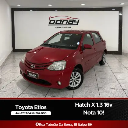 TOYOTA ETIOS 1.3 X 16V FLEX 4P MANUAL TOYOTA ETIOS 1.3 X 16V FLEX 4P MANUAL
