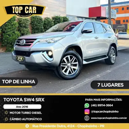 TOYOTA HILUX SW4 2.8 SRX 4X4 16V TURBO INTERCOOLER DIESEL 4P AUTOMÁTICO TOYOTA HILUX SW4 2.8 SRX 4X4 16V TURBO INTERCOOLER DIESEL 4P AUTOMÁTICO