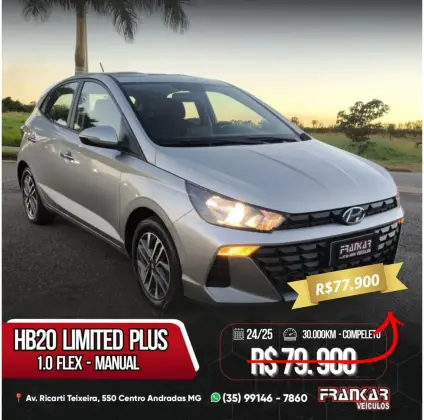 HYUNDAI HB20 1.0 12V FLEX LIMITED PLUS MANUAL