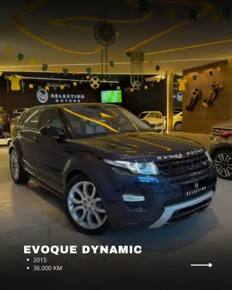 LAND ROVER RANGE ROVER EVOQUE 2.0 DYNAMIC TECH 4WD 16V GASOLINA 4P AUTOMÁTICO LAND ROVER RANGE ROVER EVOQUE 2.0 DYNAMIC TECH 4WD 16V GASOLINA 4P AUTOMÁTICO