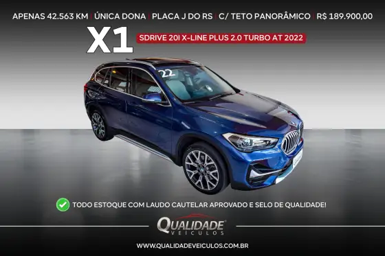 BMW X1 2.0 16V TURBO ACTIVEFLEX SDRIVE20I X-LINE PLUS 4P AUTOMÁTICO BMW X1 2.0 16V TURBO ACTIVEFLEX SDRIVE20I X-LINE PLUS 4P AUTOMÁTICO