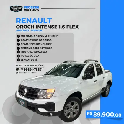 RENAULT OROCH 1.6 16V SCE FLEX INTENSE MANUAL RENAULT OROCH 1.6 16V SCE FLEX INTENSE MANUAL