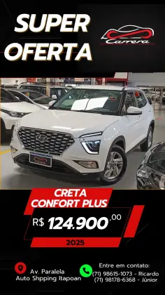 HYUNDAI CRETA 1.0 TGDI FLEX COMFORT PLUS AUTOMÁTICO HYUNDAI CRETA 1.0 TGDI FLEX COMFORT PLUS AUTOMÁTICO