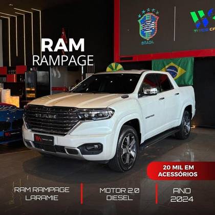 RAM RAMPAGE 2024 2.0 TURBO DIESEL LARAMIE 4X4 AUTOMÁTICO