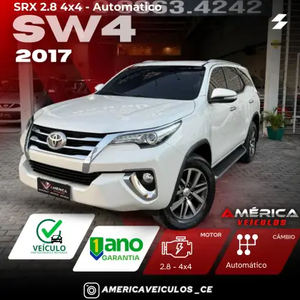 TOYOTA HILUX SW4 2.8 SRX 4X4 16V TURBO INTERCOOLER DIESEL 4P AUTOMÁTICO TOYOTA HILUX SW4 2.8 SRX 4X4 16V TURBO INTERCOOLER DIESEL 4P AUTOMÁTICO