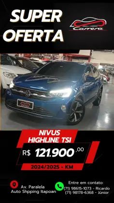 VOLKSWAGEN NIVUS 1.0 200 TSI TOTAL FLEX HIGHLINE AUTOMÁTICO VOLKSWAGEN NIVUS 1.0 200 TSI TOTAL FLEX HIGHLINE AUTOMÁTICO
