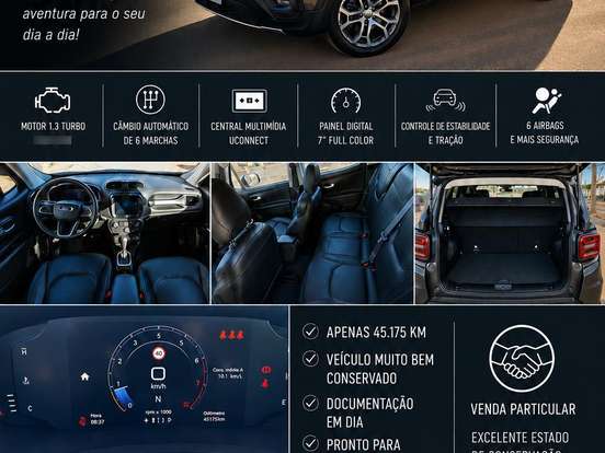 JEEP-RENEGADE-1.3 T270 TURBO FLEX LONGITUDE AT6 JEEP-RENEGADE-2024