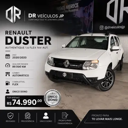 RENAULT DUSTER 1.6 16V SCE FLEX AUTHENTIQUE X-TRONIC