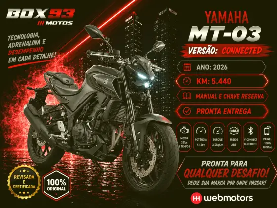 YAMAHA MT-03 CONNECTED ABS YAMAHA MT-03 CONNECTED ABS