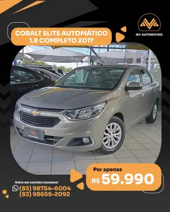 CHEVROLET COBALT 1.8 MPFI ELITE 8V FLEX 4P AUTOMÁTICO CHEVROLET COBALT 1.8 MPFI ELITE 8V FLEX 4P AUTOMÁTICO