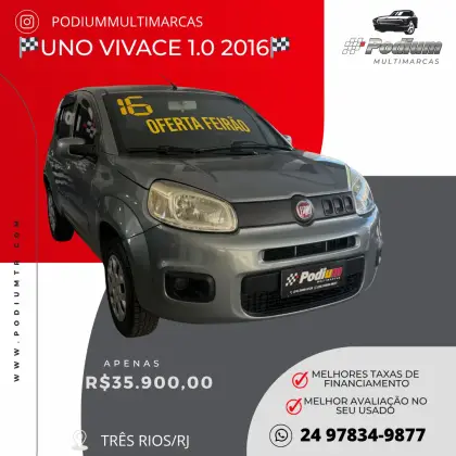 FIAT UNO 1.0 EVO VIVACE 8V FLEX 4P MANUAL