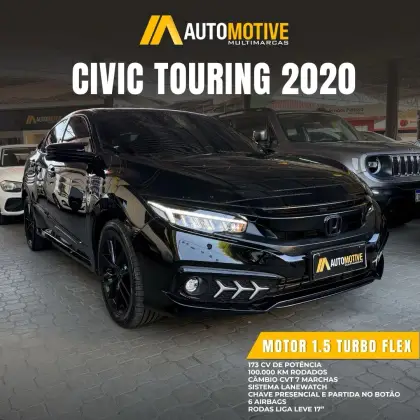 HONDA CIVIC 1.5 16V TURBO GASOLINA TOURING 4P CVT HONDA CIVIC 1.5 16V TURBO GASOLINA TOURING 4P CVT