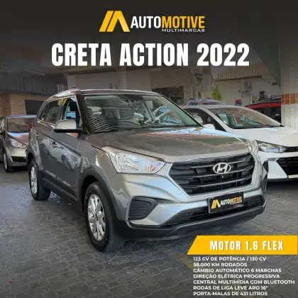HYUNDAI CRETA 1.6 16V FLEX ACTION AUTOMÁTICO HYUNDAI CRETA 1.6 16V FLEX ACTION AUTOMÁTICO