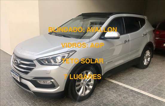 HYUNDAI-SANTA FÉ-3.3 MPFI 4X4 7 LUGARES V6 270CV GASOLINA 4P AUTOMÁTICO HYUNDAI-SANTA FÉ-2017