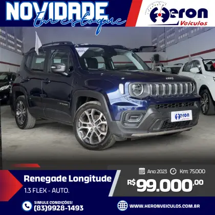 JEEP RENEGADE 1.3 T270 TURBO FLEX LONGITUDE AT6 JEEP RENEGADE 1.3 T270 TURBO FLEX LONGITUDE AT6