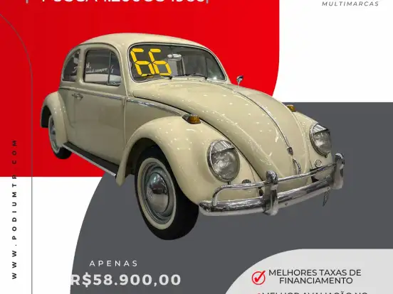 VOLKSWAGEN-FUSCA-1.2 8V GASOLINA 2P MANUAL VOLKSWAGEN-FUSCA-1966
