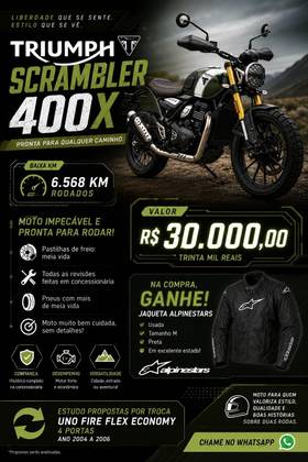 TRIUMPH SCRAMBLER 400 X 