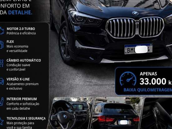 BMW-X1-2.0 16V TURBO ACTIVEFLEX SDRIVE20I X-LINE 4P AUTOMÁTICO BMW-X1-2020