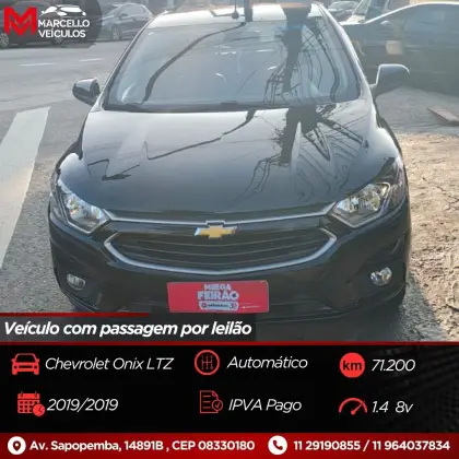 CHEVROLET ONIX 1.4 MPFI LTZ 8V FLEX 4P AUTOMÁTICO CHEVROLET ONIX 1.4 MPFI LTZ 8V FLEX 4P AUTOMÁTICO