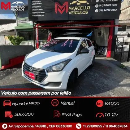 HYUNDAI HB20 1.0 COMFORT 12V FLEX 4P MANUAL HYUNDAI HB20 1.0 COMFORT 12V FLEX 4P MANUAL
