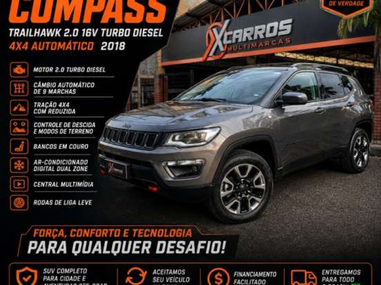 JEEP-COMPASS-2.0 16V DIESEL TRAILHAWK 4X4 AUTOMÁTICO JEEP-COMPASS-2018