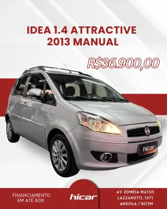 FIAT IDEA 1.4 MPI ATTRACTIVE 8V FLEX 4P MANUAL FIAT IDEA 1.4 MPI ATTRACTIVE 8V FLEX 4P MANUAL