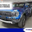 FORD RANGER 3.0 V6 TURBO GASOLINA RAPTOR 4X4 AUTOMÁTICO FORD RANGER 3.0 V6 TURBO GASOLINA RAPTOR 4X4 AUTOMÁTICO