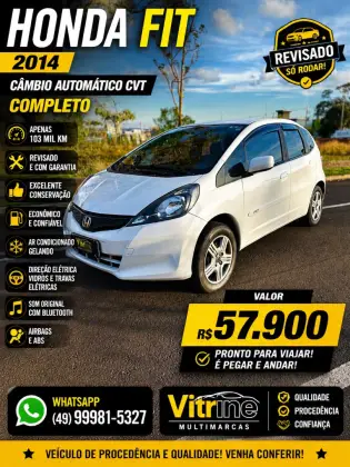 HONDA FIT 1.4 CX 16V FLEX 4P AUTOMÁTICO