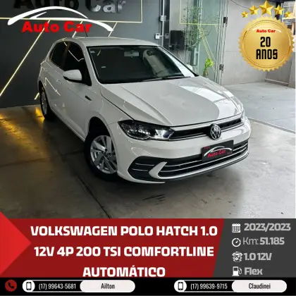 VOLKSWAGEN POLO 1.0 170 TSI COMFORTLINE AUTOMÁTICO VOLKSWAGEN POLO 1.0 170 TSI COMFORTLINE AUTOMÁTICO