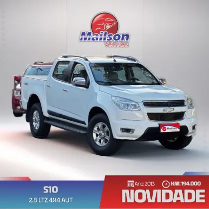 CHEVROLET S10 2.8 LTZ 4X4 CD 16V TURBO DIESEL 4P AUTOMÁTICO CHEVROLET S10 2.8 LTZ 4X4 CD 16V TURBO DIESEL 4P AUTOMÁTICO