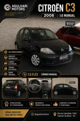 CITROËN C3 1.6 I GLX 16V FLEX 4P MANUAL CITROËN C3 1.6 I GLX 16V FLEX 4P MANUAL