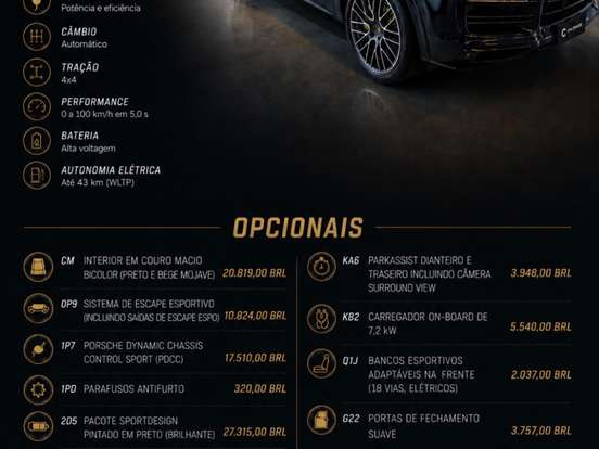 PORSCHE-CAYENNE-3.0 V6 E-HYBRID PLATINUM EDITION AWD TIPTRONIC S PORSCHE-CAYENNE-2023