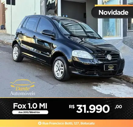 VOLKSWAGEN FOX 1.0 MI 8V FLEX 4P MANUAL VOLKSWAGEN FOX 1.0 MI 8V FLEX 4P MANUAL