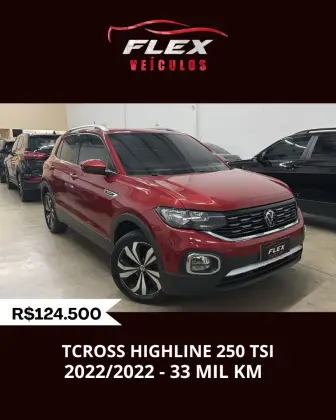 VOLKSWAGEN T-CROSS 1.4 250 TSI TOTAL FLEX HIGHLINE AUTOMÁTICO VOLKSWAGEN T-CROSS 1.4 250 TSI TOTAL FLEX HIGHLINE AUTOMÁTICO