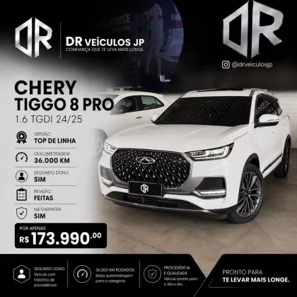 CAOA CHERY TIGGO 8 1.6 TGDI GASOLINA TXS MAX DRIVE DCT