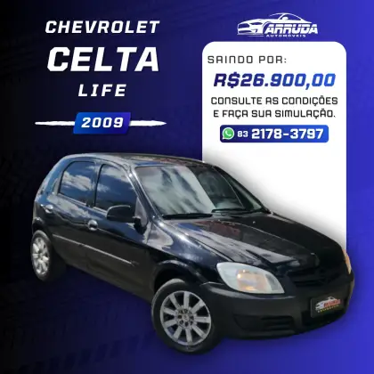 CHEVROLET CELTA 1.0 MPFI LIFE 8V FLEX 4P MANUAL CHEVROLET CELTA 1.0 MPFI LIFE 8V FLEX 4P MANUAL
