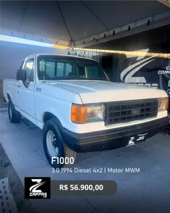 FORD F-1000 3.9 SUPER CS 8V DIESEL 2P MANUAL FORD F-1000 3.9 SUPER CS 8V DIESEL 2P MANUAL