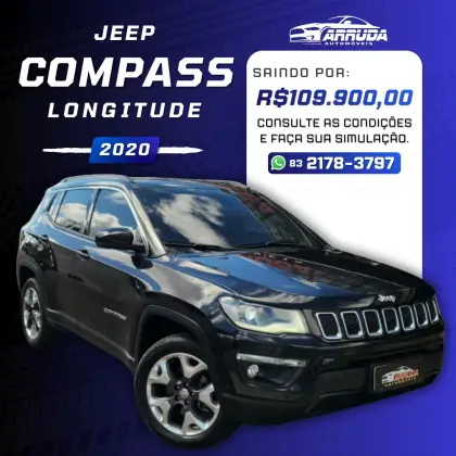 JEEP COMPASS 2.0 16V DIESEL LONGITUDE 4X4 AUTOMÁTICO JEEP COMPASS 2.0 16V DIESEL LONGITUDE 4X4 AUTOMÁTICO