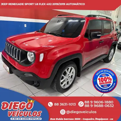 JEEP RENEGADE 1.8 16V FLEX SPORT 4P AUTOMÁTICO JEEP RENEGADE 1.8 16V FLEX SPORT 4P AUTOMÁTICO