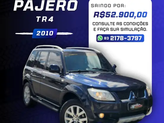 MITSUBISHI-PAJERO TR4-2.0 4X4 16V 140CV FLEX 4P AUTOMÁTICO MITSUBISHI-PAJERO TR4-2010