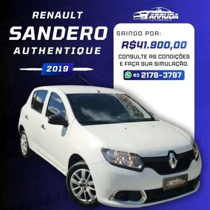 RENAULT SANDERO 1.0 12V SCE FLEX AUTHENTIQUE MANUAL