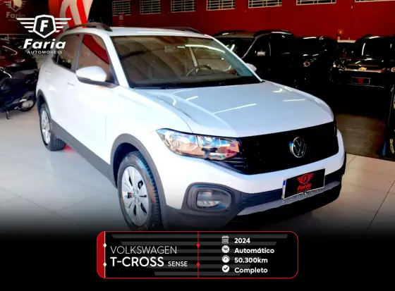 VOLKSWAGEN T-CROSS 1.0 200 TSI TOTAL FLEX SENSE AUTOMÁTICO VOLKSWAGEN T-CROSS 1.0 200 TSI TOTAL FLEX SENSE AUTOMÁTICO