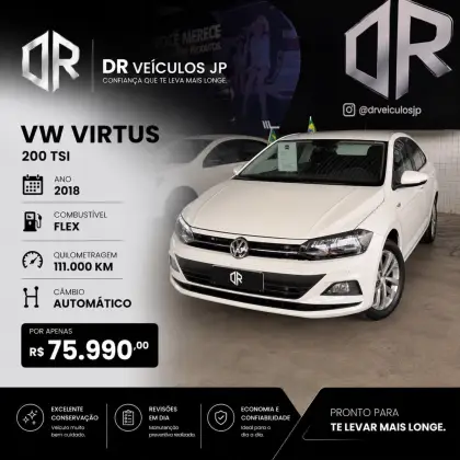 VOLKSWAGEN VIRTUS 1.0 200 TSI COMFORTLINE AUTOMÁTICO