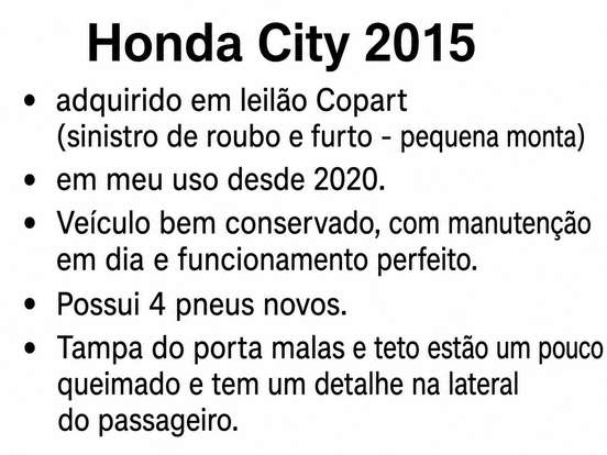 HONDA-CITY-1.5 EXL 16V FLEX 4P AUTOMÁTICO HONDA-CITY-2015