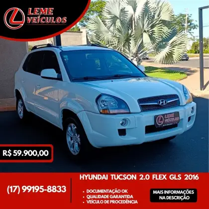 HYUNDAI TUCSON 2.0 MPFI GLS 16V 143CV 2WD FLEX 4P AUTOMÁTICO HYUNDAI TUCSON 2.0 MPFI GLS 16V 143CV 2WD FLEX 4P AUTOMÁTICO