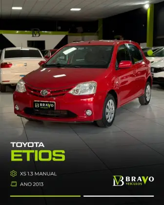 TOYOTA ETIOS 1.3 XS 16V FLEX 4P MANUAL TOYOTA ETIOS 1.3 XS 16V FLEX 4P MANUAL