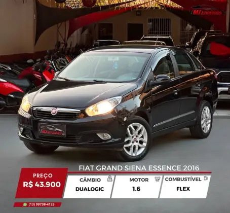 FIAT GRAND SIENA 1.6 MPI ESSENCE 16V FLEX 4P AUTOMATIZADO FIAT GRAND SIENA 1.6 MPI ESSENCE 16V FLEX 4P AUTOMATIZADO